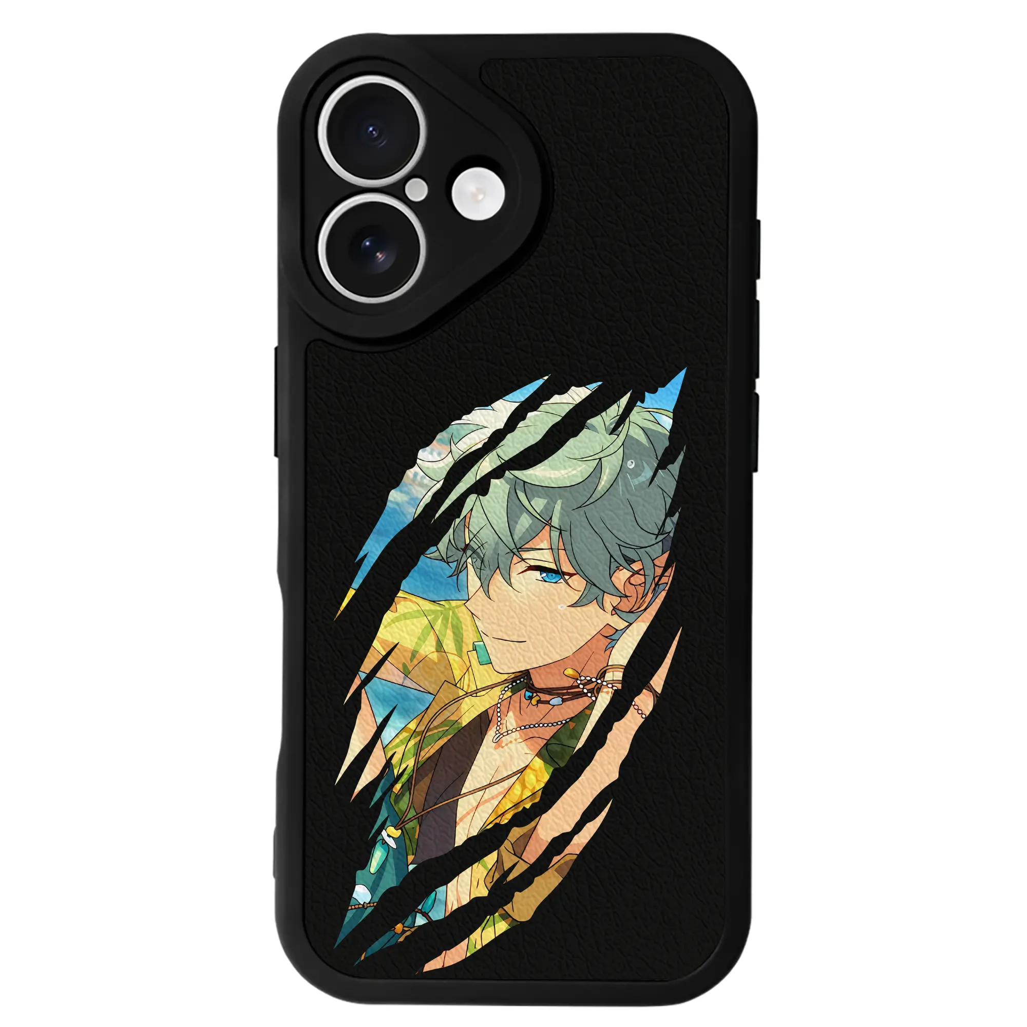 あんさん ぶる グッズ Knights 瀬名泉 - IPhone 16シリーズ対応 ・ シリコンスマホケース ・ レザー調 ・ 高精度フィット ・ 耐衝撃 ・ ワイヤレス充電対応 ・ 精密カット